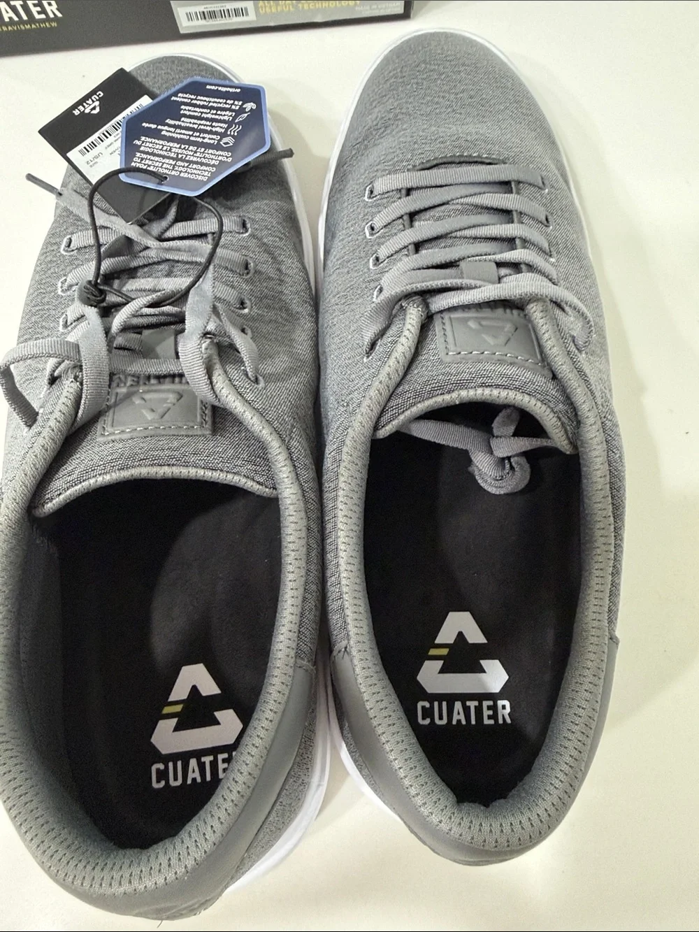 NWT Cuater by Travis Mathew Phenom Woven in Heather Dark Grey | 12